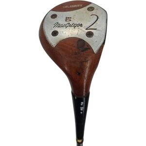 MacGregor Celebrity Jack Burke 2 Fairway Wood Golf Club RH Mens Leather Grip 44"